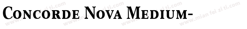 Concorde Nova Medium字体转换